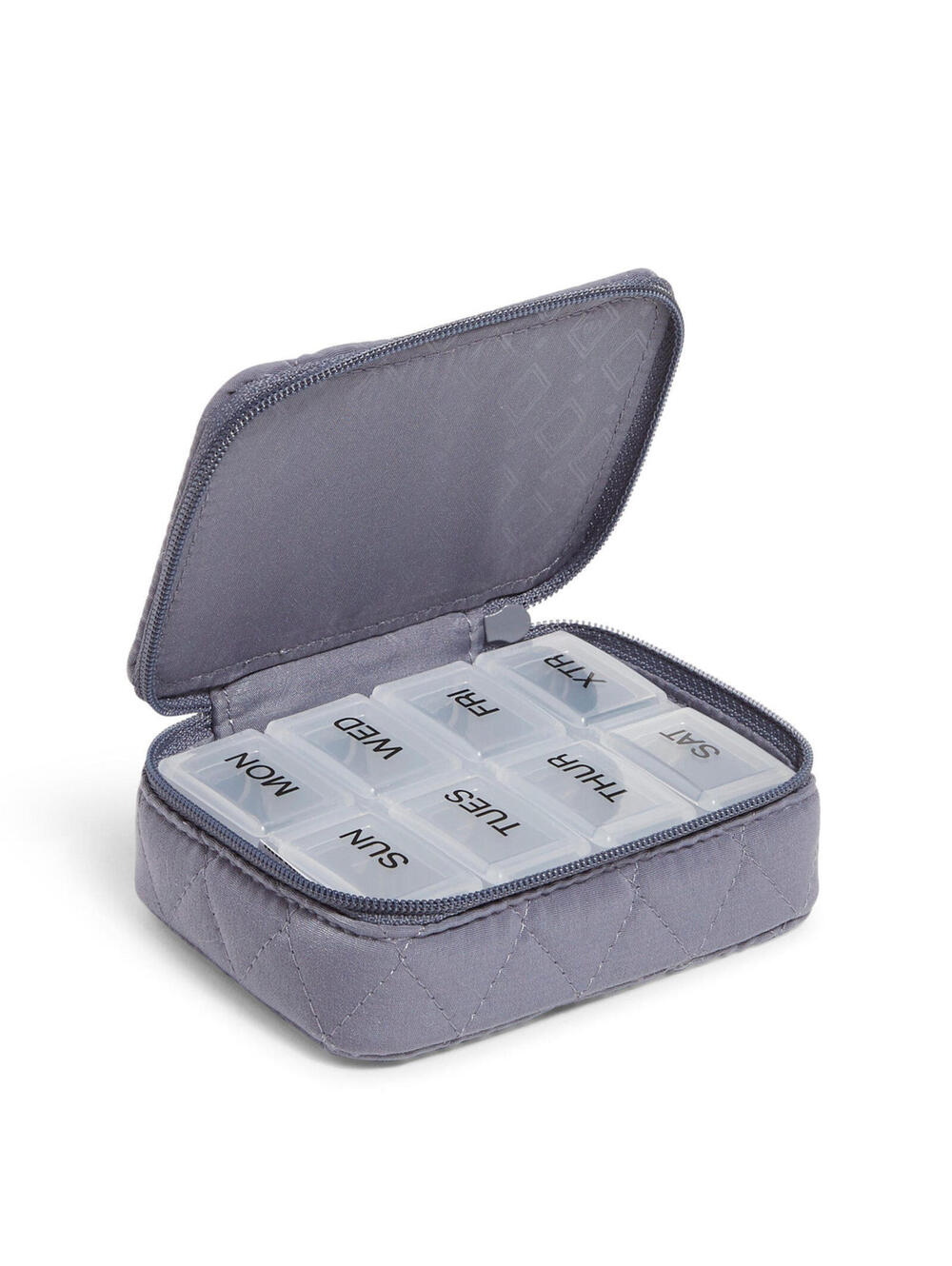 Vera Bradley - Travel Pill Case - Microfiber - Carbon Gray - Picture 1 of 3